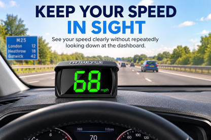 HEYCE ClearView Car GPS HUD Speedometer MPH Head Up Display Large Digital Screen