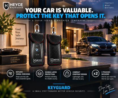 HEYCE KeyGuard Faraday Pouch Car Key Signal Blocking Bag Keyless Entry RFID
