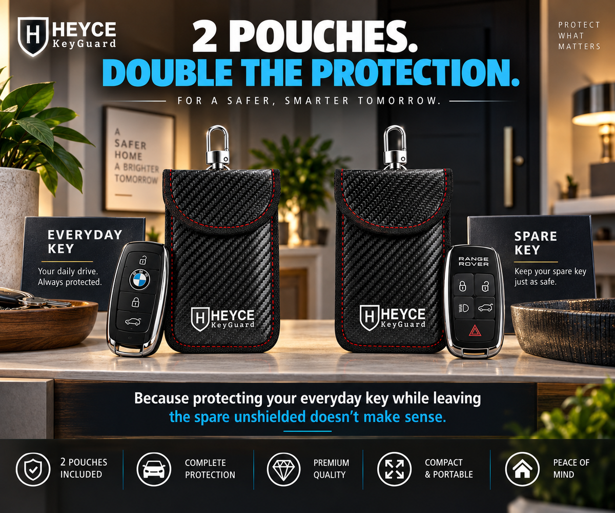 HEYCE KeyGuard Faraday Pouch Car Key Signal Blocking Bag Keyless Entry RFID