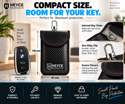 HEYCE KeyGuard Faraday Pouch Car Key Signal Blocking Bag Keyless Entry RFID