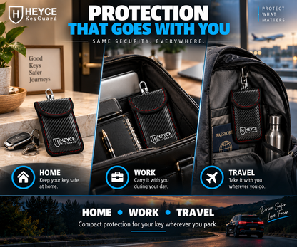 HEYCE KeyGuard Faraday Pouch Car Key Signal Blocking Bag Keyless Entry RFID