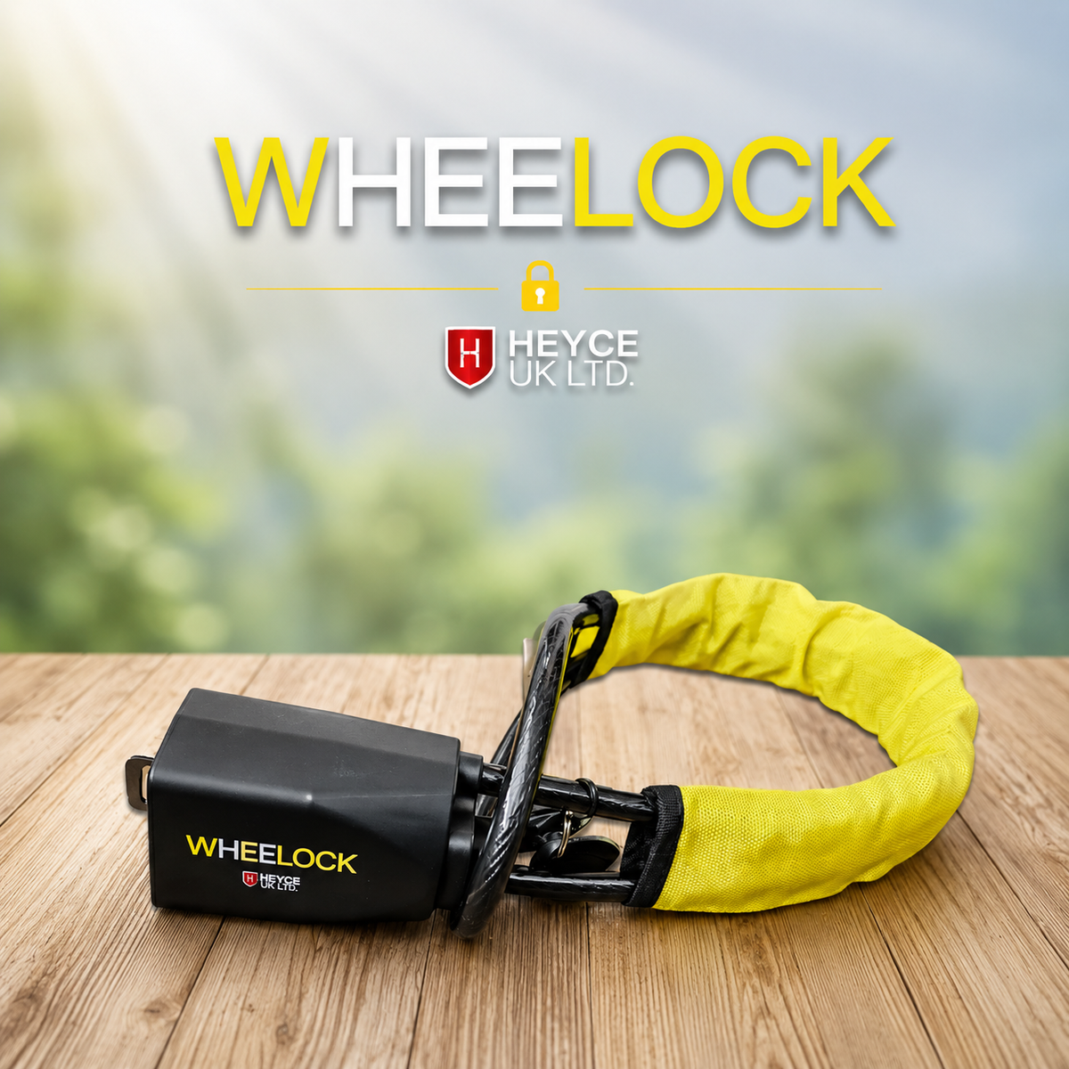 WheeLock Steering Wheel Lock for Cars – Heavy-Duty Anti-Theft Car Security Seat Belt Lock with 3 Keys, Fits Cars, SUVs & Vans